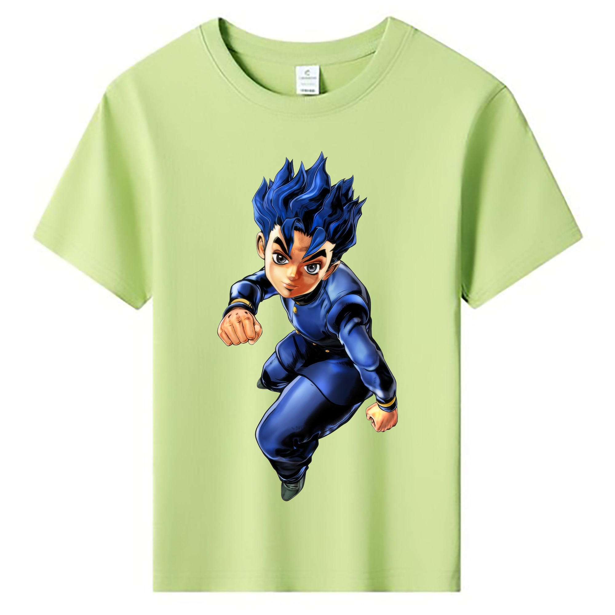 （画像用） ジョジョの奇妙な冒険 広瀨康一 JoJo's Bizarre Adventure Hirose Koichi 綿100％キッズTシャツ（フロントプリント）